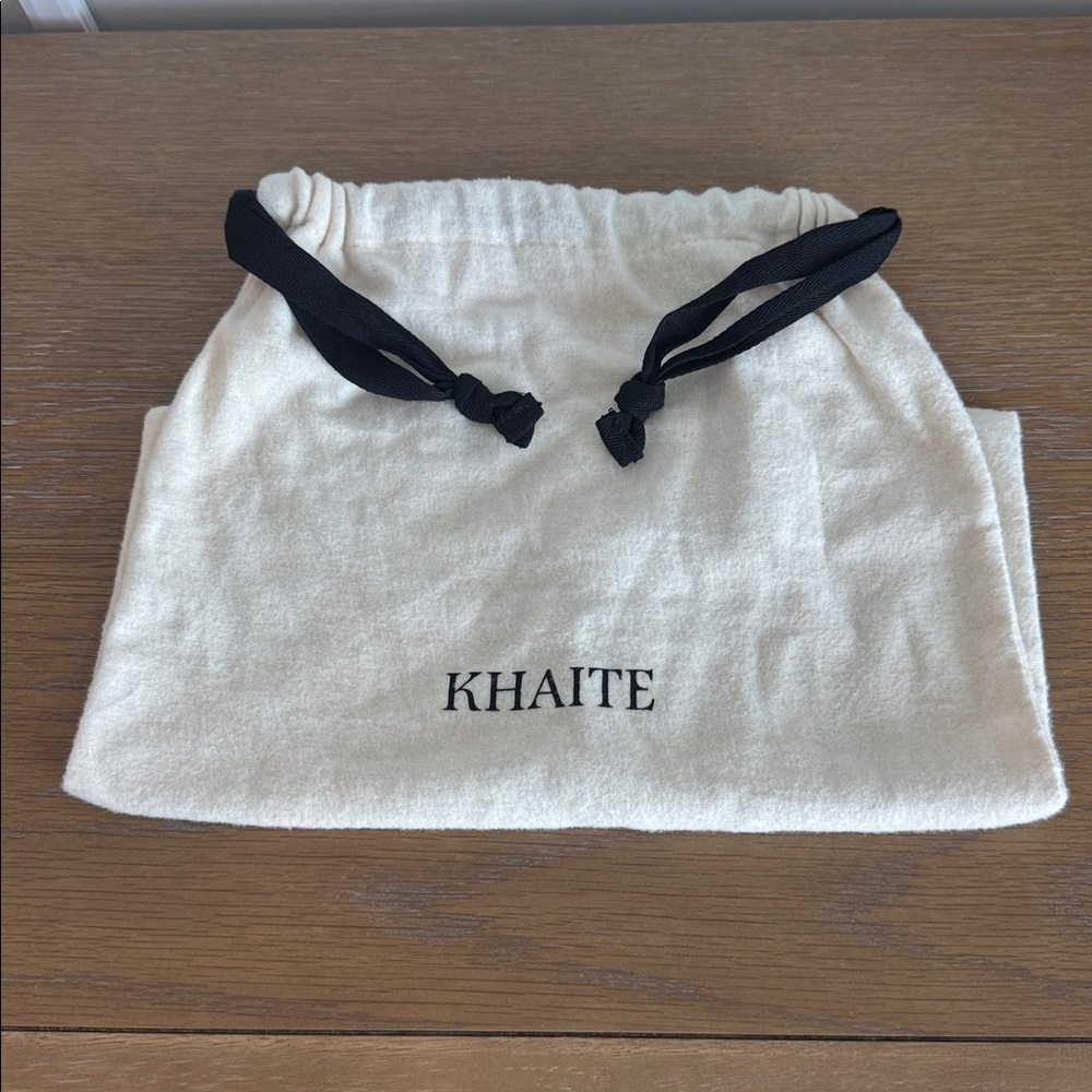 New Khaite Thompson Black Leather Slide Sandals with Gold Buckle - Picture 7 of 7